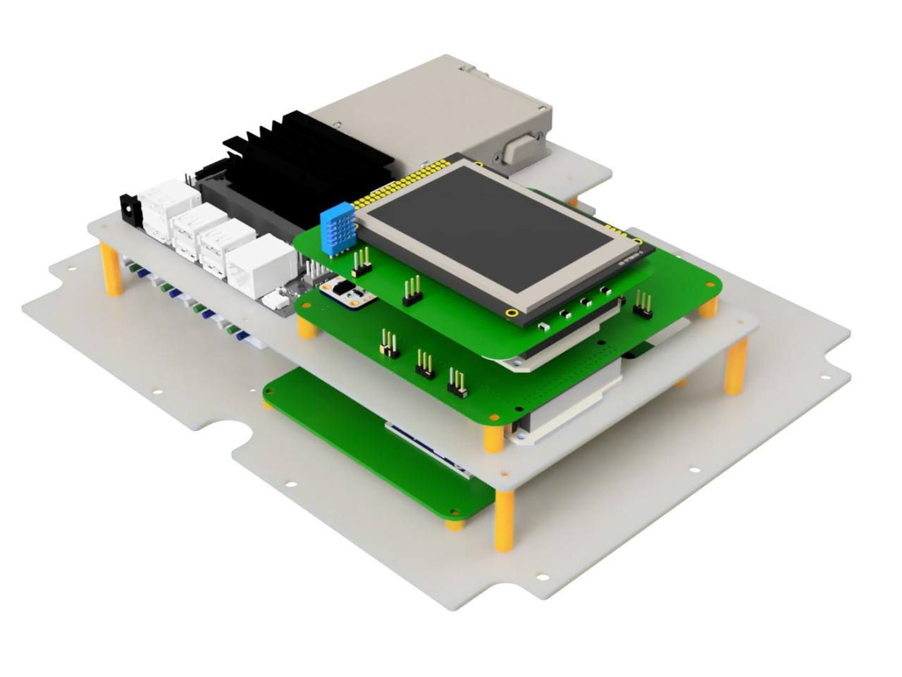 E-Tray design of the vehicle