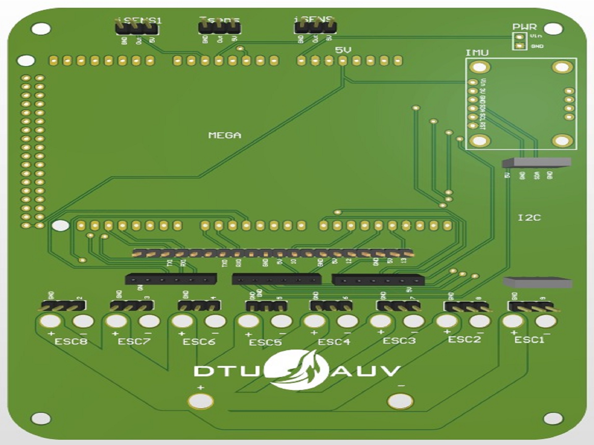 CAD Rendering of the PCB