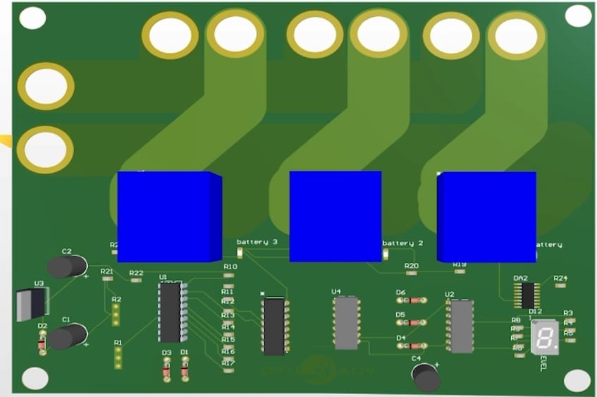 E-Tray design of the vehicle